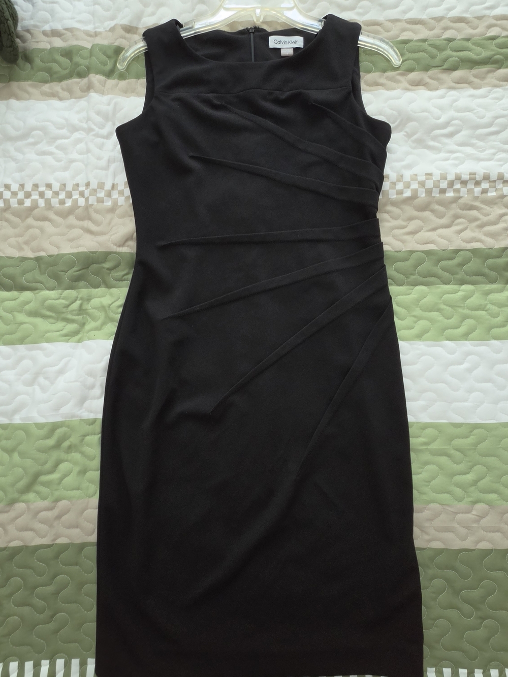 Calvin Klein Black Sleeveless Sheath Dress